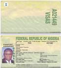 Fake Nigerian Passport